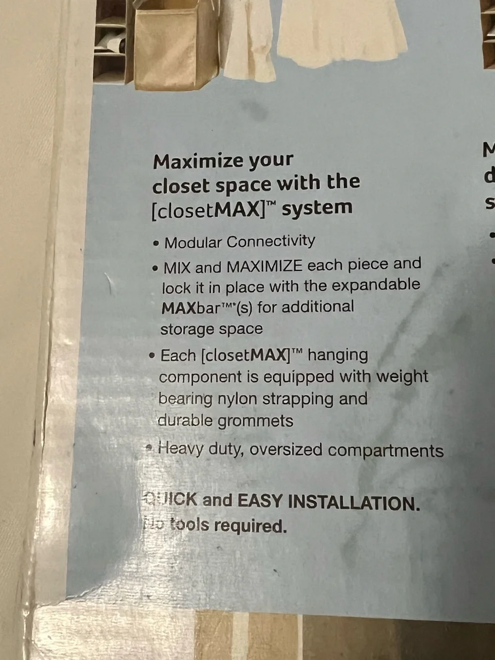 Closetmax System Over-the-Door Shoe Organizer